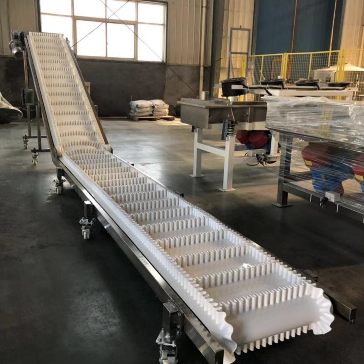 煙臺Z型裙邊皮帶上料機